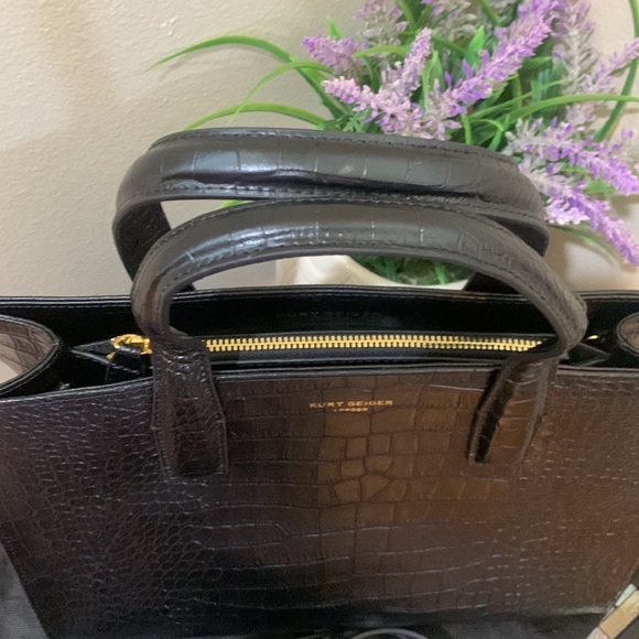 Kurt Geiger London Croc Embossed Leather Tote Bag - Picture 14 of 17